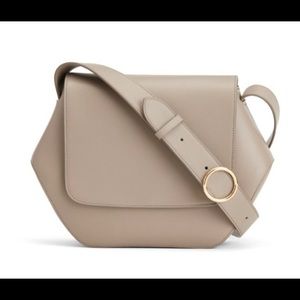 Cuyana hexagon crossbody bag
